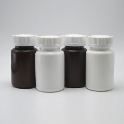 4OZ 120ml HDPE Wit Zwart lege plastic fles voor pillen Vitamine capsule Made