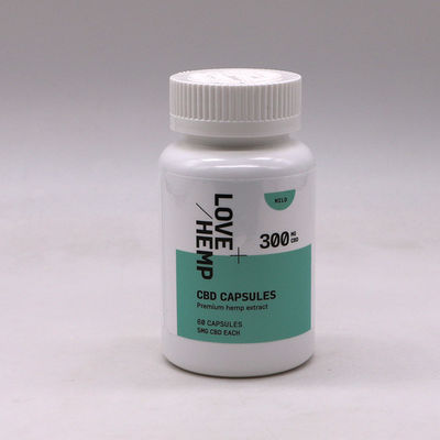 4OZ 120ml HDPE Wit Zwart lege plastic fles voor pillen Vitamine capsule Made