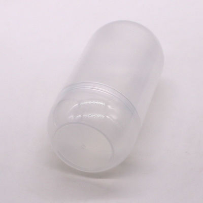 Op maat gemaakte 500 ml PP capsulevorm plastic voedselopslagpot met schroefdop