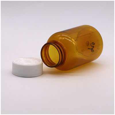 180 ml PET Amber Plastic Flask met CRC Schroefdeksel voor Capsule Pill Tablet 6OZ/180ML