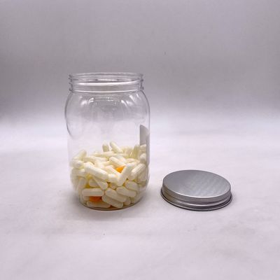 Aanpasbare 500 ml PET Noten Kernels Candy Flasje met Aluminium Deksel
