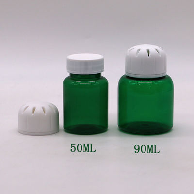 90 ml / 3OZ Vierkante PET Plastic Pill Capsule Tablet voor vaste specerijen Verpakking Gratis monster