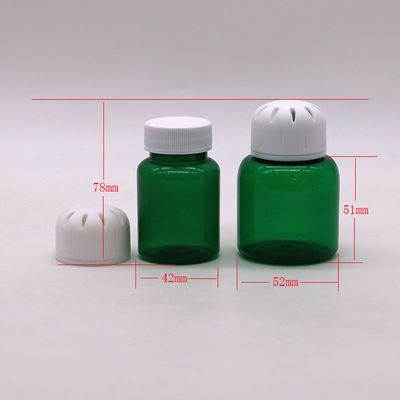90 ml / 3OZ Vierkante PET Plastic Pill Capsule Tablet voor vaste specerijen Verpakking Gratis monster