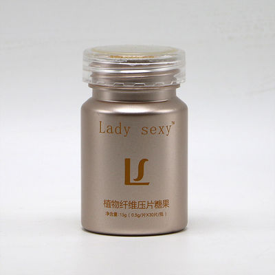 80cc PET Plastic Flask Customized Kleur Vitamine Tablet Container met Schroef / Twist Deksels