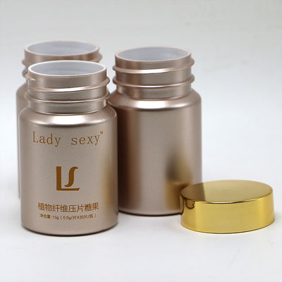 80cc PET Plastic Flask Customized Kleur Vitamine Tablet Container met Schroef / Twist Deksels