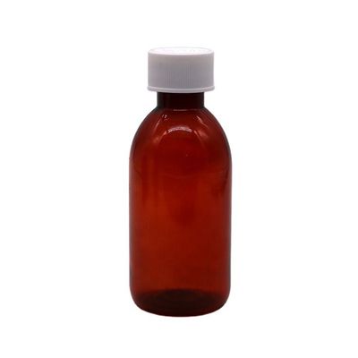 CRC Cap PET Vierkante Steriele Hoest siroop orale vloeibare fles voor geneeskunde 120ml/4oz