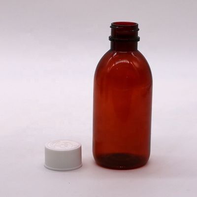 CRC Cap PET Vierkante Steriele Hoest siroop orale vloeibare fles voor geneeskunde 120ml/4oz