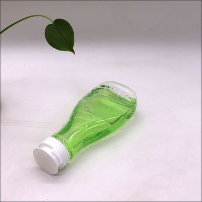 200 ml PET bowlingbalvormige sausflessen met aanpasbare kleur en schroefdop