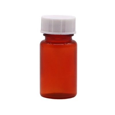 Kraagmateriaal PET 15 ml Ronde vorm Plastic fles voor de opslag van solide tablet capsules
