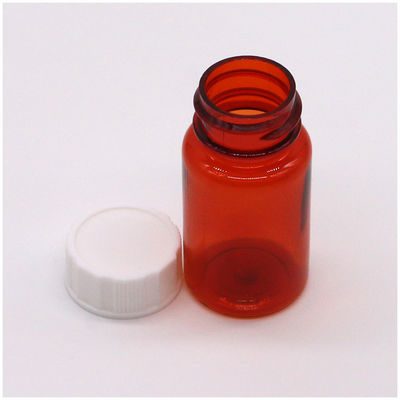 Kraagmateriaal PET 15 ml Ronde vorm Plastic fles voor de opslag van solide tablet capsules