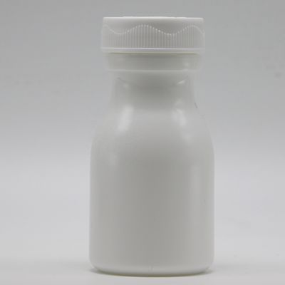 SCRUE CAP Sealing Type 60mL Bowling Shape HDPE Plastic Flask voor Supplement opslag