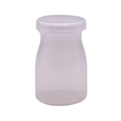 Gepersonaliseerd logo 100 ml PP ronde pudding fles perfect voor melk en hoge temperatuur