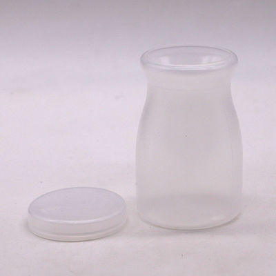Gepersonaliseerd logo 100 ml PP ronde pudding fles perfect voor melk en hoge temperatuur