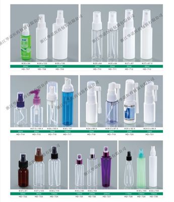 PE-materiaal 70 ml/50 ml neussproei Plastic fles voor neusreinigingsoplossing