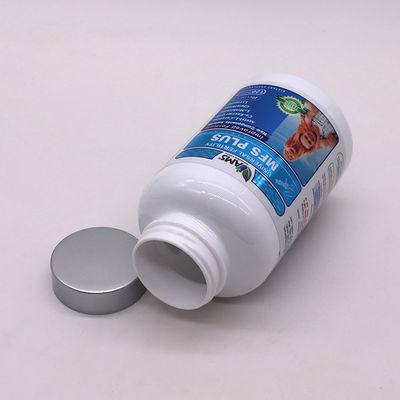 Farmaceutische verpakkingen 400 ml Persoonlijke kleuren PET-pillen capsule flessen met schroefkappen
