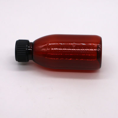 120 ml Amber Oval Recept Fles Kinderbeschermingsdop PET-materiaal voor Aasstroop