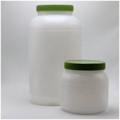 Brood 1L/4L breed mondend HDPE-eiwitpoeder Voedselsopslag met schroefkap en aluminium warmte-inductie-liner