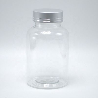 PET plastic fles Boston Ronde witte/transparante medicijnverpakkingen met kindvrije deksels