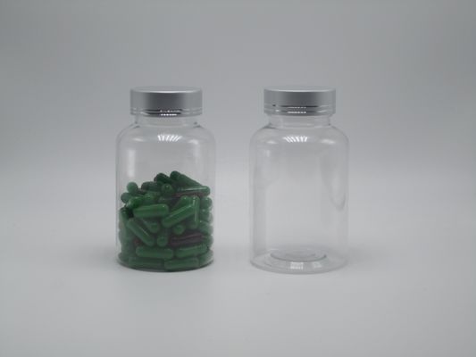 PET plastic fles Boston Ronde witte/transparante medicijnverpakkingen met kindvrije deksels