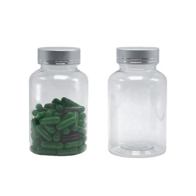 Transparante 175 ml PET plastic fles Boston Ronde voor aangepaste kleurgeneesmiddelencontainers