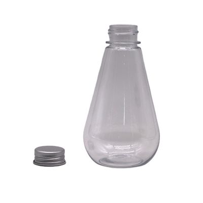 Medische opslag 250 ml HDPE unieke vorm plastic vloeistofff met aangepast logo en aluminium deksel