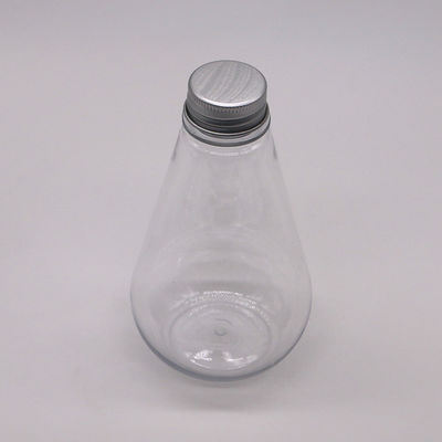 Medische opslag 250 ml HDPE unieke vorm plastic vloeistofff met aangepast logo en aluminium deksel