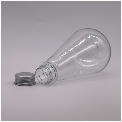 Medische opslag 250 ml HDPE unieke vorm plastic vloeistofff met aangepast logo en aluminium deksel