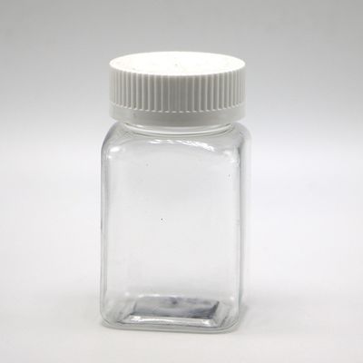 Custom Color 100ML PET Vierkante Transparent Jar met verschillende doppen door Chinese Pharmaceutical Company
