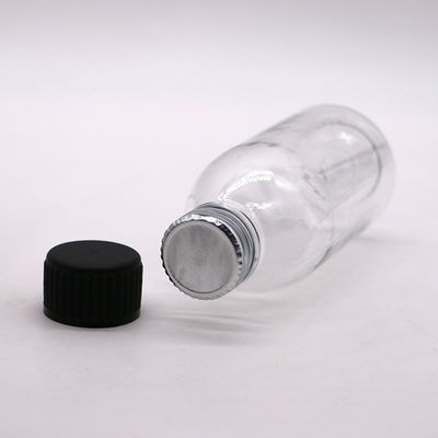 150 ml PET Oval Amber Recept Apotheek Vloeibare Geneesmiddelen Scaled Container met deksel