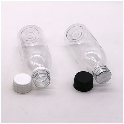 150 ml PET Oval Amber Recept Apotheek Vloeibare Geneesmiddelen Scaled Container met deksel
