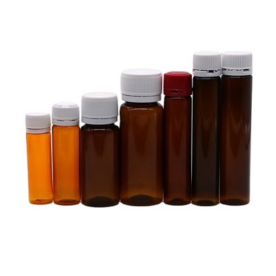 Voedingsmiddelen 30 ml PET Ronde vorm Slim Oral Vloeibare Plastic Fles met Tamper-proof Deksels