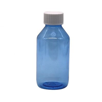 PET-fles voor hoeststroop van farmaceutische kwaliteit met schroefkap en aangepast logo
