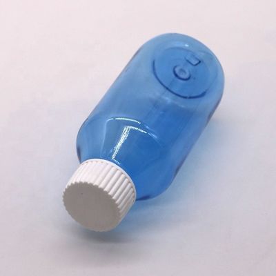 PET-fles voor hoeststroop van farmaceutische kwaliteit met schroefkap en aangepast logo
