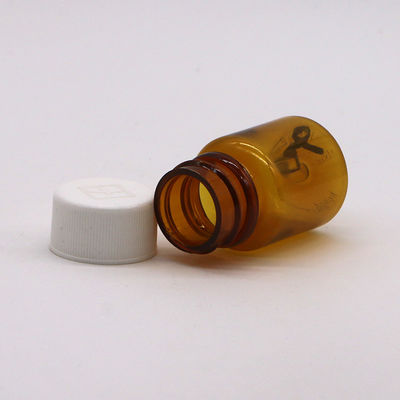 Schermdruk 15 ml lege PET-plastiek fles voor pillen voor vaste poeder