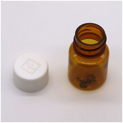 Schermdruk 15 ml lege PET-plastiek fles voor pillen voor vaste poeder