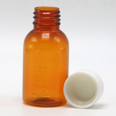 Topkwaliteit Tabakolie 30 ml PET Amber Plastic Syrup Vloeibare Fles met Schroefdeksel