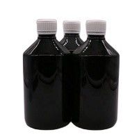 500 ml/16.9 oz PET Plastic Syrup Flasje Vloeistof Supplement Geneesmiddelen Container met deksels