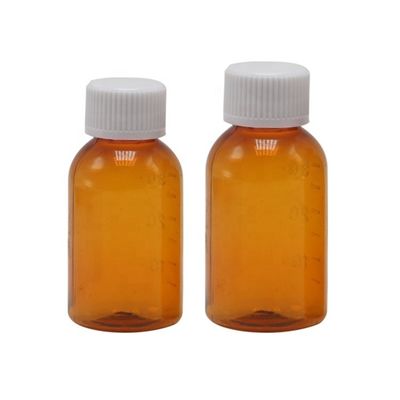 Topkwaliteit Tabakolie 30 ml PET Amber Plastic Syrup Vloeibare Fles met Schroefdeksel