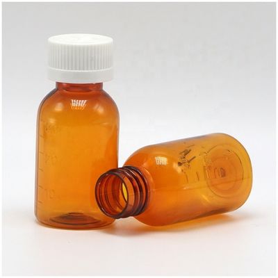 Topkwaliteit Tabakolie 30 ml PET Amber Plastic Syrup Vloeibare Fles met Schroefdeksel