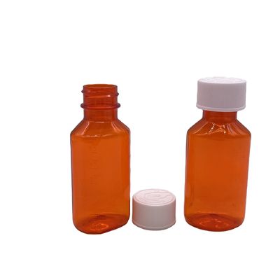 60 ml PET-plastic medicatie vloeibare fles met kindermogelijke dop en schermdruk