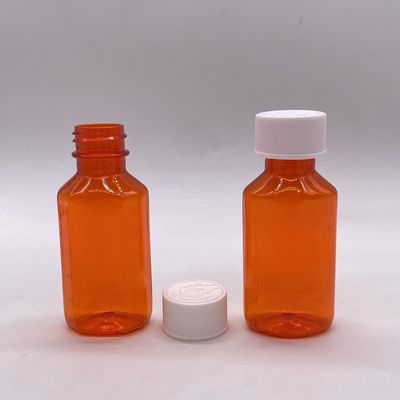 60 ml PET-plastic medicatie vloeibare fles met kindermogelijke dop en schermdruk