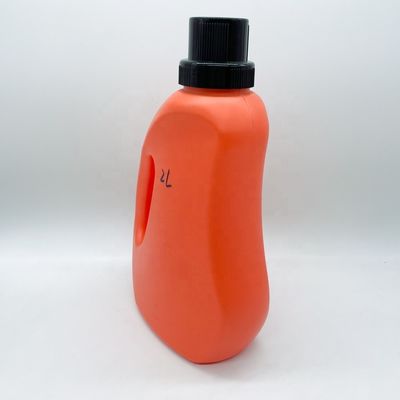 Persoonlijke kleur HDPE 2 liter vloeibare wasmiddelfles voor reinigingscontainers