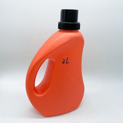 Persoonlijke kleur HDPE 2 liter vloeibare wasmiddelfles voor reinigingscontainers
