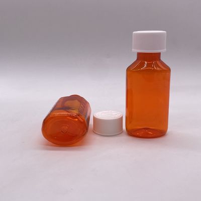 60 ml PET-plastic medicatie vloeibare fles met kindermogelijke dop en schermdruk