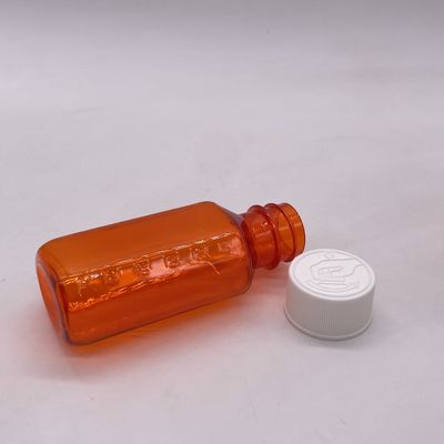 60 ml PET-plastic medicatie vloeibare fles met kindermogelijke dop en schermdruk