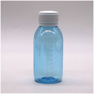 SCRUE CAP PET-fles met schaal voor 100 ml/60 ml siroopbasismateriaal PET-kappen die niet kunnen worden vervalst