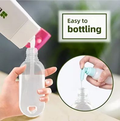 Duidelijke 50 ml PET-handwascontainer Draagbare hervulbare lege reisfles met haak