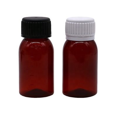 50 ml PET-hoest siroopfles voor het opslaan van olie smeermiddelen voor orale vloeistof