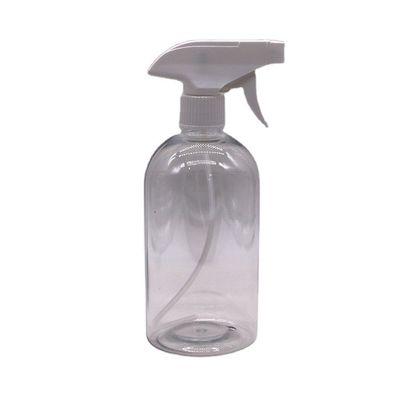 600 ml 20 oz PET-sprayfles Boston Ronde Plastic aangepaste kleur pomp Trigger Spray hand sanitizer fles
