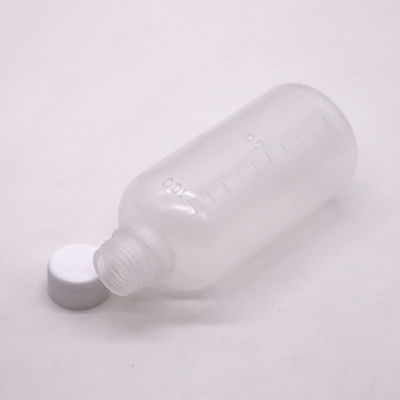 Geneesmiddel 100 ml PET-vloeistof lege plastic fles met schaal en aanpasbare kleur